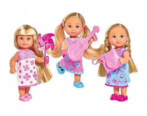 Кукла Еви с аксессуаром, 12 см., 3 вида (Simba, 5733209029)